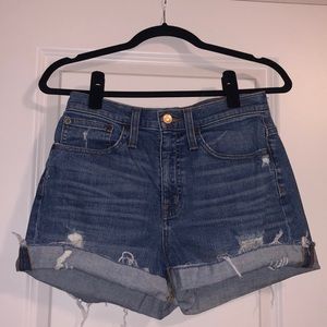JCrew high waisted jean shorts